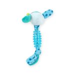 Gigwi Rabbit Plush Dog Toy Blue Turquoise Small
