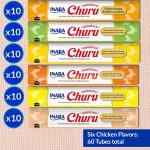 Inaba Churu Creamy Cat Treats 60-Pack