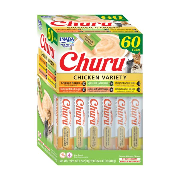 Inaba Churu Creamy Cat Treats 60-Pack