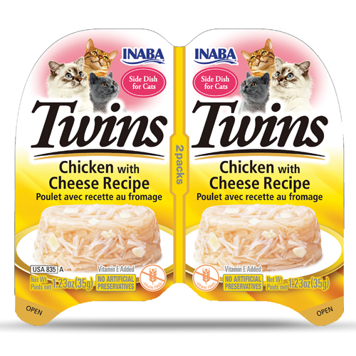 Inaba Twins cat treats Chicken & Cheese