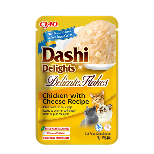 Inaba Dashi Delights Chicken Cheese Cat Treats 40g