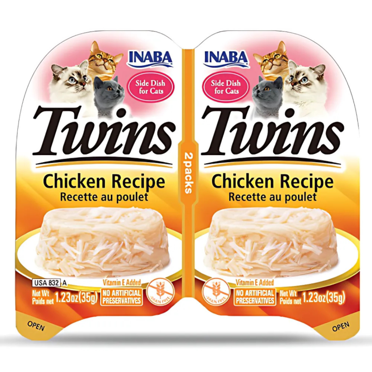 Inaba Twins Shredded Chicken in Broth Gelée Cat Treats 2 x 35 gr
