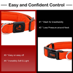 DOCO XL Black Mesh Dog Collar (51-78x3.8cm) 1 pcs