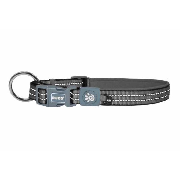 DOCO XL Gray Dog Collar (63-70x2.5cm)
