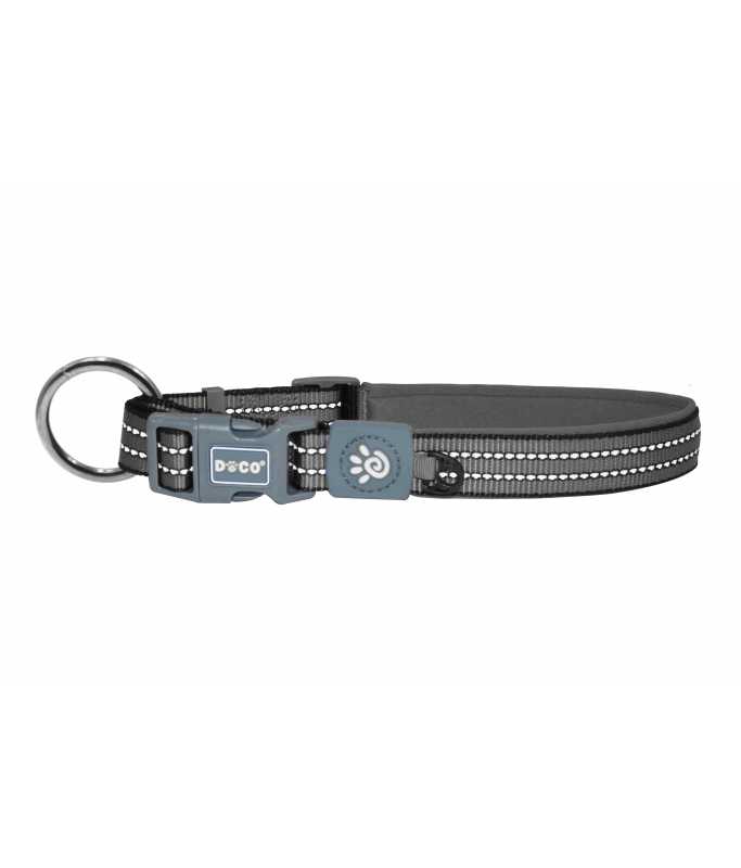 DOCO XL Gray Dog Collar (63-70x2.5cm)
