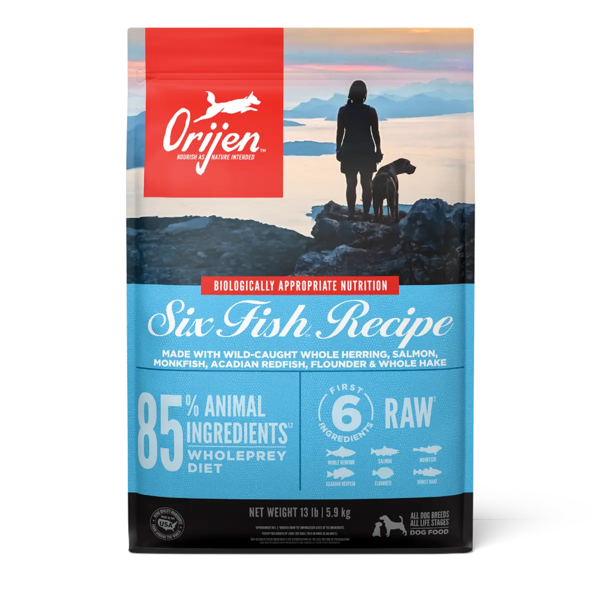 ORI Dog Six Fish PDP-1 (2) Orijen Six Fish Dry Dog Food 11.4kg