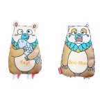 GiGwi Moody Club Large Multicolored Bear Squeaky Dog Toy