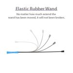 GiGwi Blue & Pink Wand Cat Teaser with Feathers