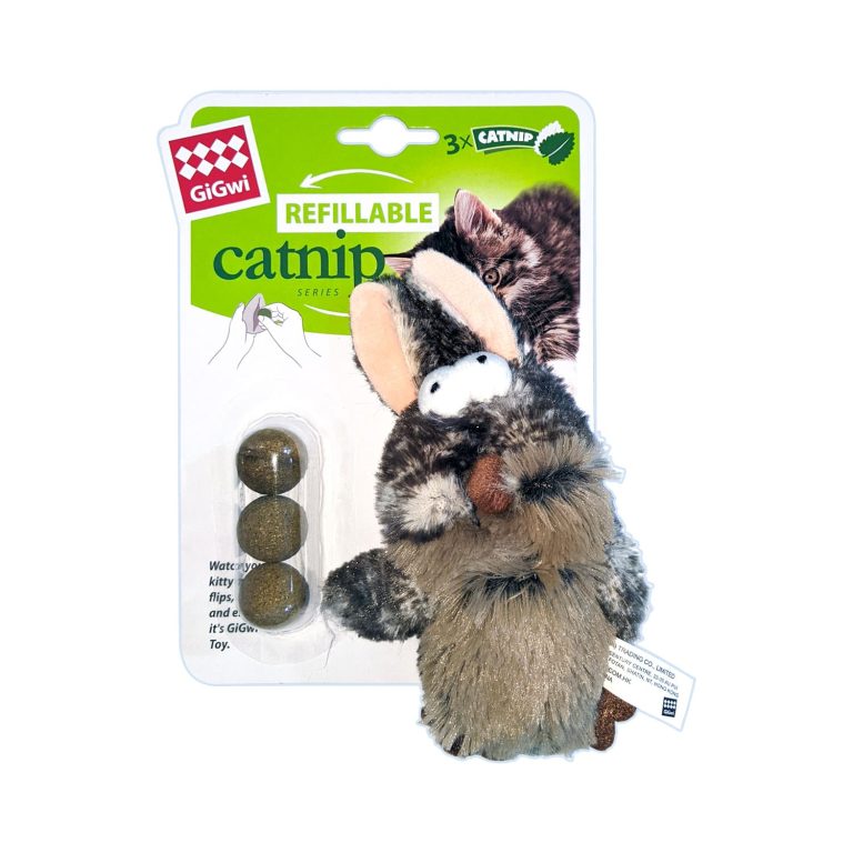 Gigwi Cat Toy Rabbit with Refillable Catnip Bags 1 pack