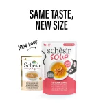 Schesir Soup with Salmon & Carrot for Adult Cats 40 gr