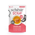 Schesir Soup with Salmon & Carrot for Adult Cats 40 gr