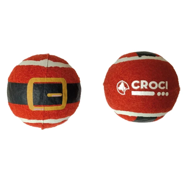 Christmas Tennis Ball Santa Belt For Dog