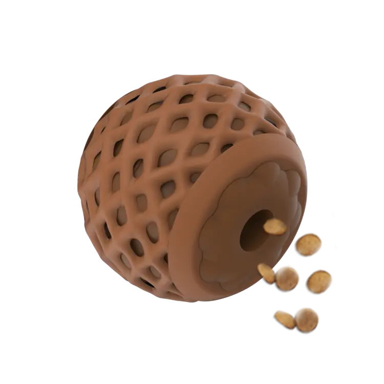 Acorn cat treat dispenser Toy