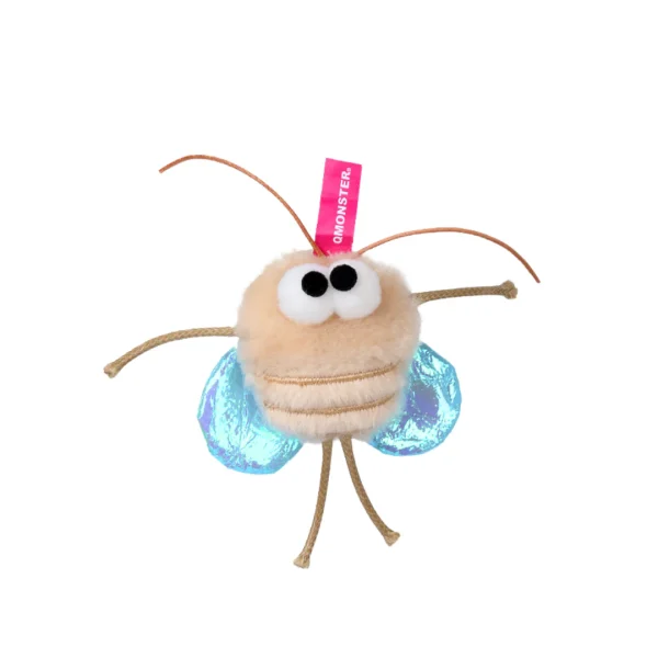 QMONSTER Insect Series Squeaky Paper Bell Toys Fleas