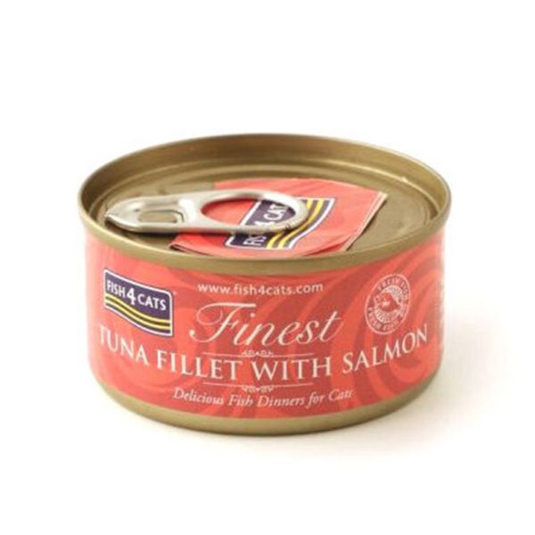 Fish4Cats Finest Tuna Fillet with Salmon Wet Cat Food 70g