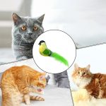 Cat Plush Toys with Catnip Bird Shape-Green