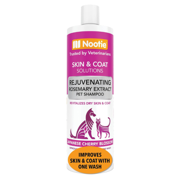 Nootie Rejuvenating Pet Shampoo Japanese Cherry Blossom Scent with Rosemary Extract 473 ml