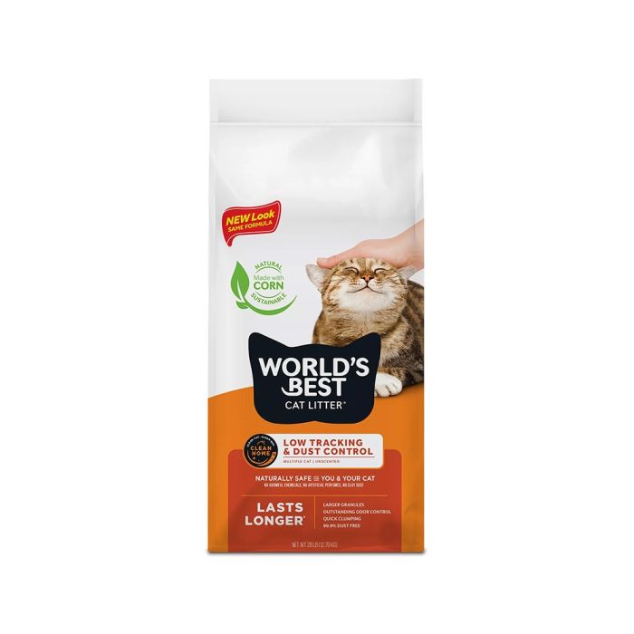 World's Best Cat Litter Low Tracking & Dust Control Cat Litter - 12.7 Kg