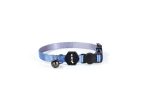 M-Pets Azure Blue Cat Collar with Bell (20-30x1cm)