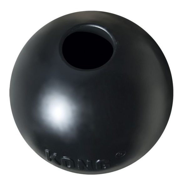 Kong Medium Black Rubber Ball Dog Toy