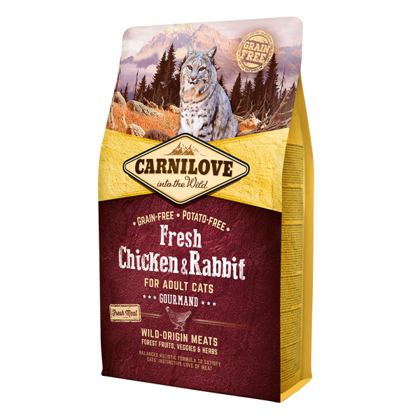 Carnilove Dry Food with Chicken & Rabbit for Adult Cats 2 kg