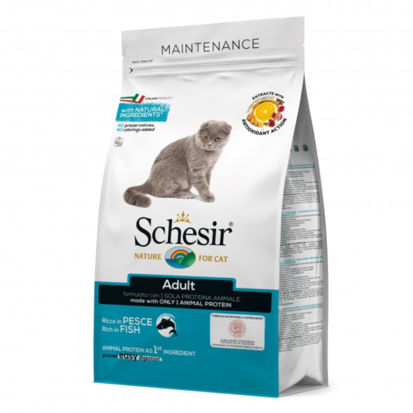 Schesir Cat Dry Food Maintenance with Fish-Adult