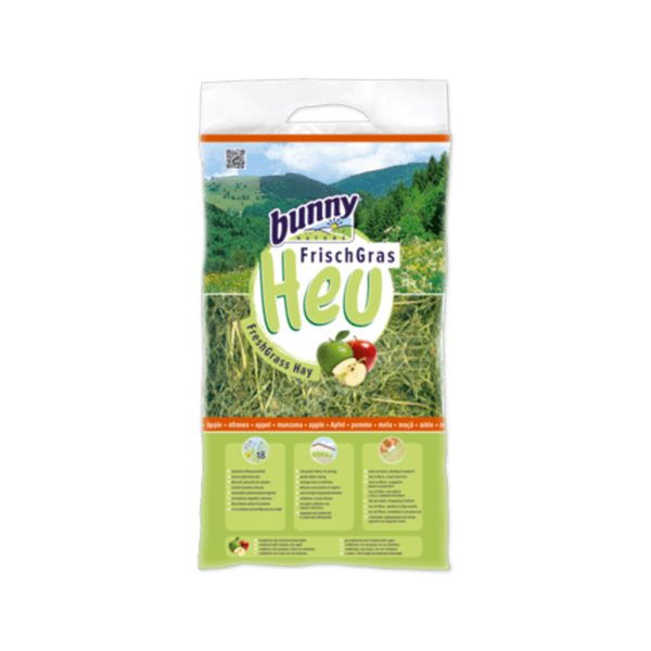 Bunny Nature Fresh Grass Hay Food with Apples for Rabbits & Rodents 500 gr