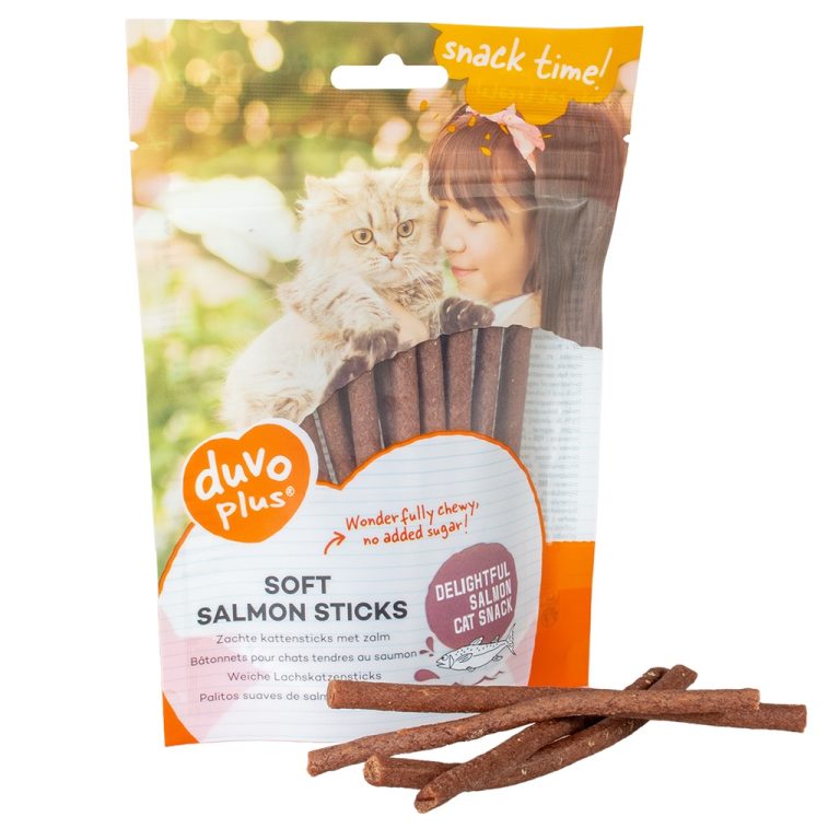 Duvo Plus Soft Stick Cat Treats with Salmon 50 gr