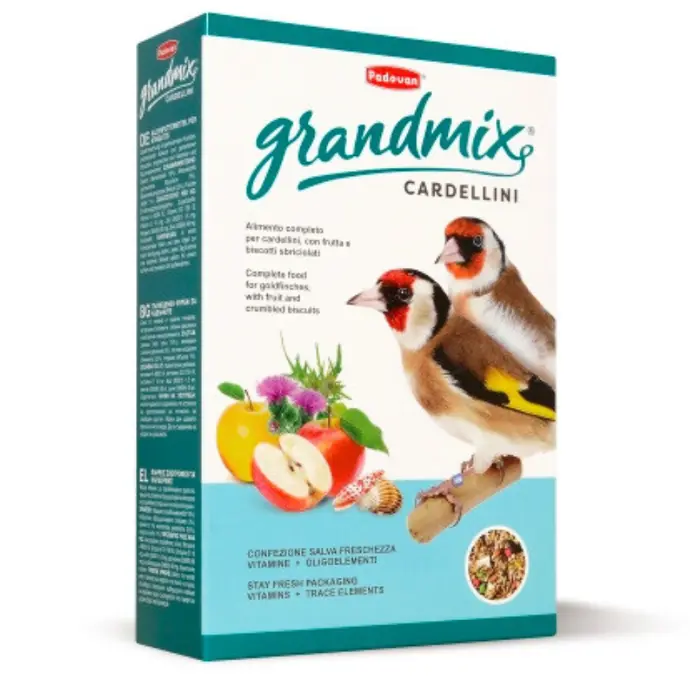 Padovan Cardellini Grandmix Bird Food with Vitamins & Minerals for Goldfinches 800 gr
