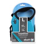 Alcott Expedition Large Blue 7.3m Retractable Leash for Dogs (Up to 49.8kg)