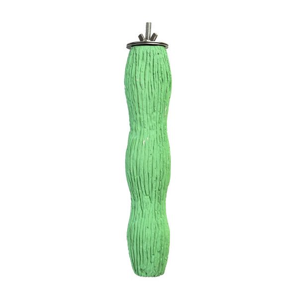 Coollapet Feathered Friends Large Green 20cm Bird Perch