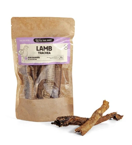Wild Balance Lamb Trachea Treats for Small Dogs 80 gr