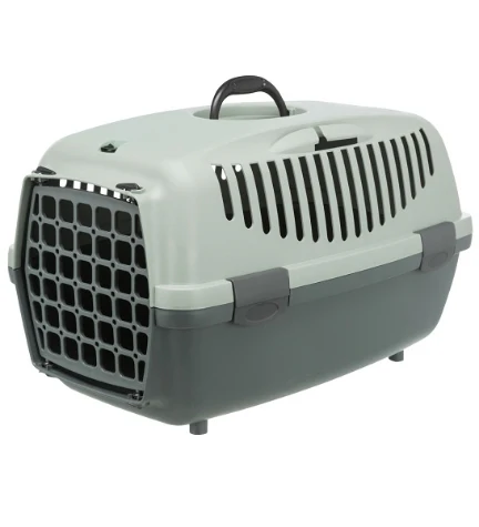 Trixie Be Eco Capi 3 Dark Gray & Green Carrier Crate (61x40x38cm) for Pets (Up to 12kg)