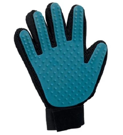 Trixie Black & Blue Fur Care Pet Glove