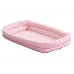 Midwest Pink Double Bolster Small Pet Bed 46cm